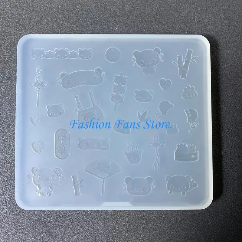  Practical Silicone Mold Panda Shaped Accessories Mould Unique Epoxy Resin Jewelry Making Molds for Crafting Enthusiasts