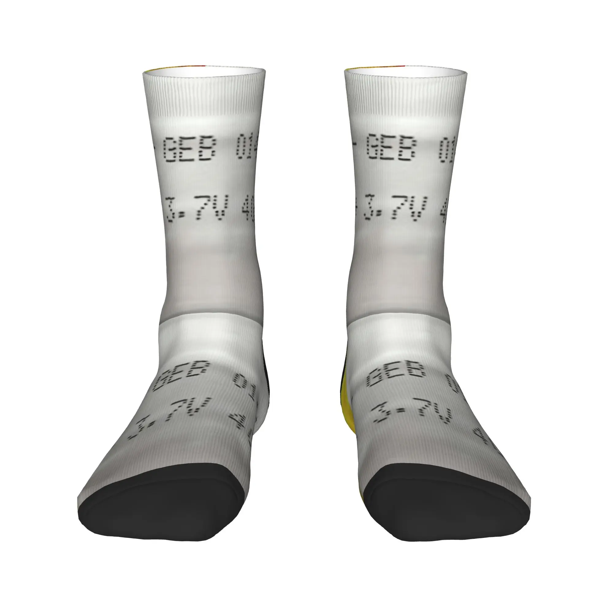 Inflatable Battery Stockings  Modern Socks Men's High Quality Socks Spring Skateboard Graphic Anti Sweat Socks Gift Idea