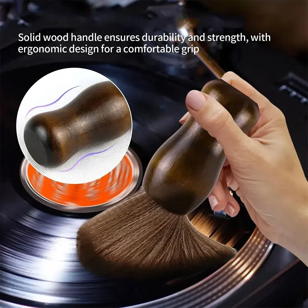 مكافحة ساكنة لينة الفراء الكافور فرشاة تنظيف الاجتياح ل CD LP الفينيل القرص الدوار لاعب لوحة مفاتيح الكمبيوتر الغبار الملحقات