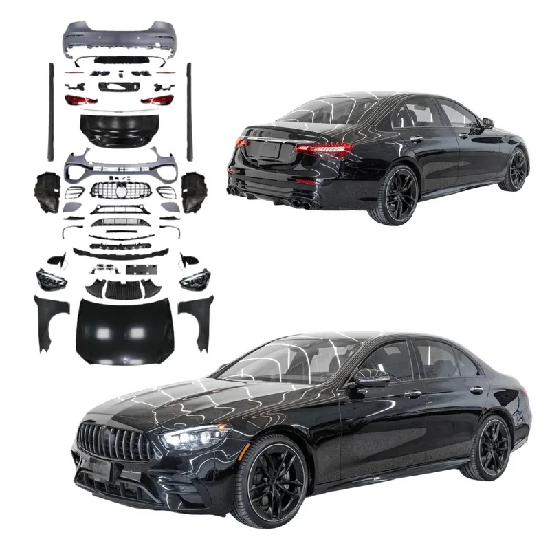 

Good Quality for E-class W212 2009-2016 to W213 E63 1:1 Non- Cutting Bumper With LED Headlights Plug and Play