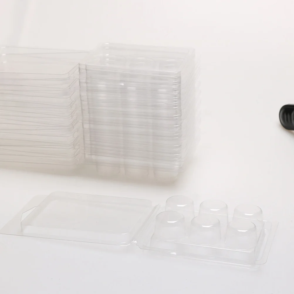 

25 Pcs PVC Scented C Boxes Decorative Wax Clamshells Bulk Reusable Storage Containers C Making Supplies Safe Reliable Long