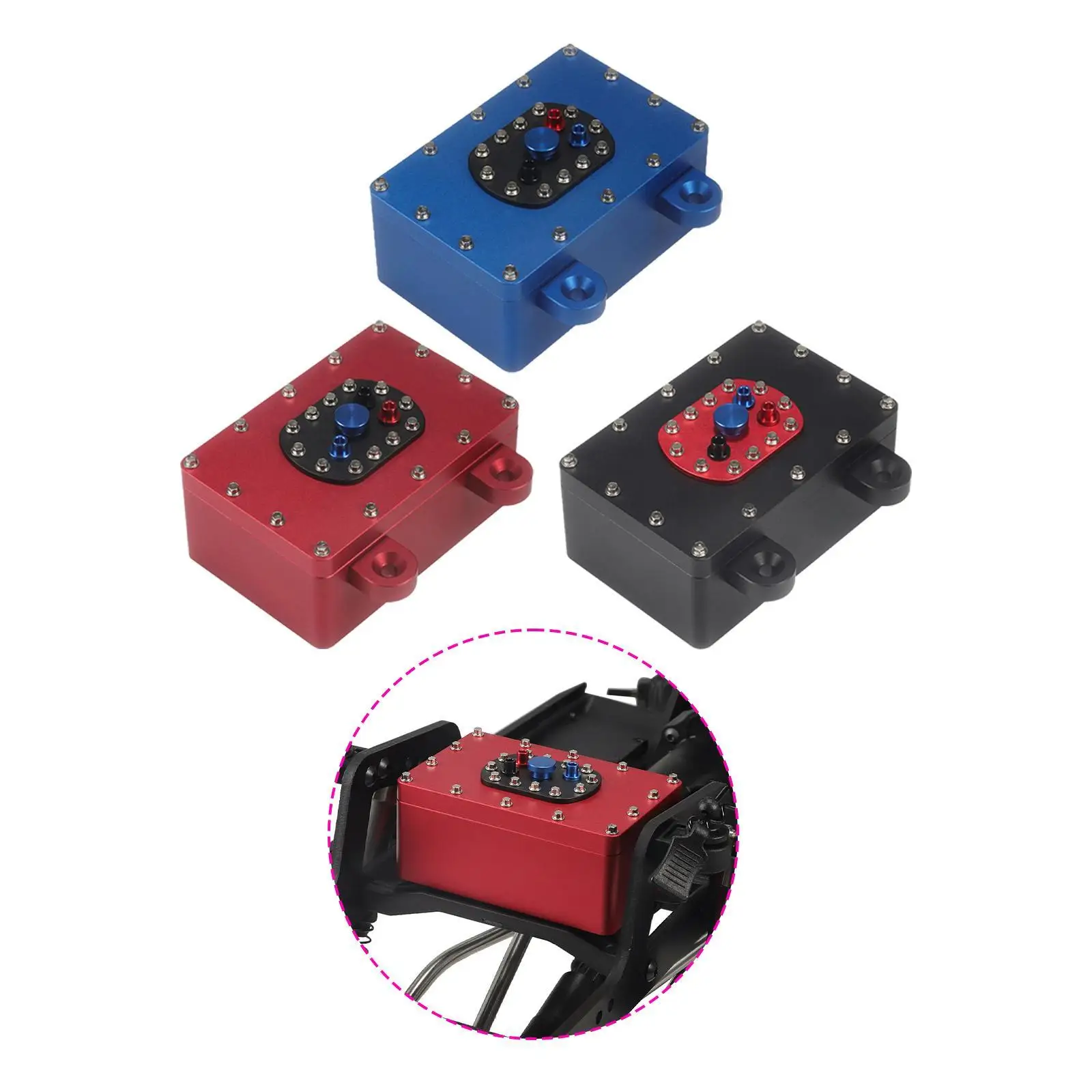 

Коробка радиоуправляемого приемника с ЧПУ, простая установка, сменные аксессуары для радиоуправляемых автомобилей, прочный 60x40x26 мм, обновление для радиоуправляемого автомобиля 1/10 D90 SCX10