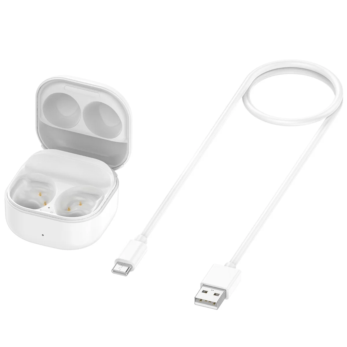 

Портативное зарядное устройство для наушников для Samsung Galaxy Buds FE Сменный чехол для зарядного устройства Bluetooth-зарядное устройство для наушников Белый
