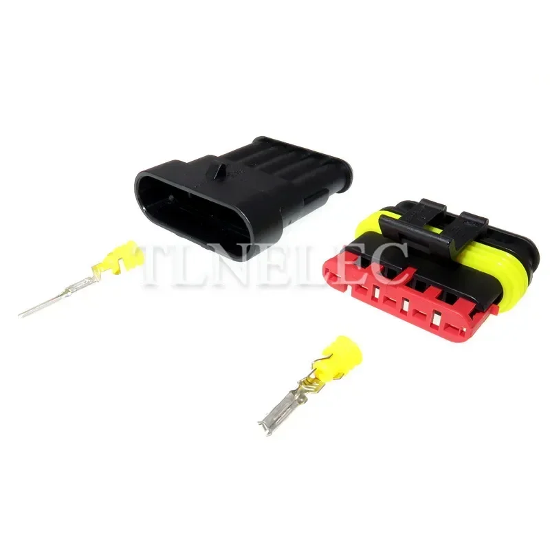 282107-1 282089-1 Superseal Male Female Waterproof Aut Electrical Wire Connector Plug Tyco AMP 5 Pin Connector