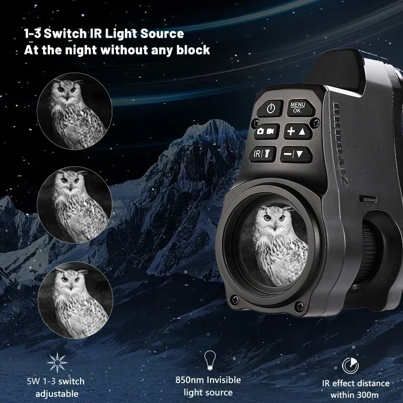 NV4A Digital Night Vision HD 1080P Video Camera Infrared Monocular 4X Zoom Multiple Image Mode Hunting Night Sight Scope