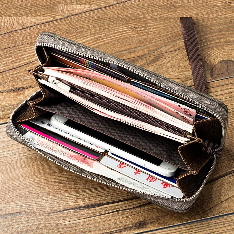 Long Clutch Bag For Phone Men Women Wallet Male Female Ladies Girl Coin Money Purse Card Holder Wristlet Luxury Pouch Cardholder