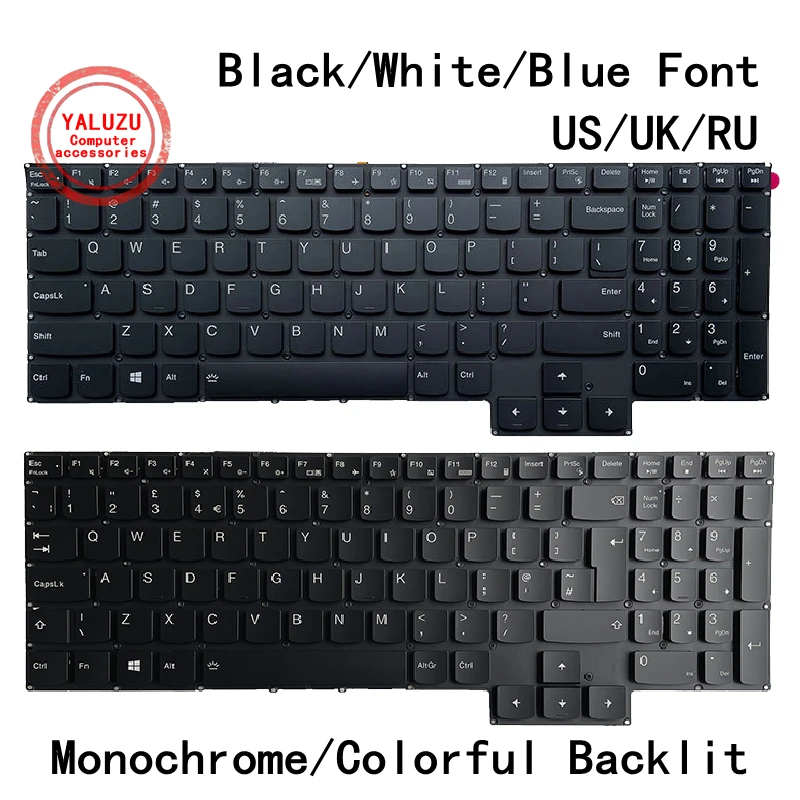 US/UK/RU Laptop Keyboard For Lenovo Y7000 Y7000P R7000 Y9000K R9000P 2020 2021 Gaming 3 15IMH05 15ARH05 15ACH GY530 GY550 GY570