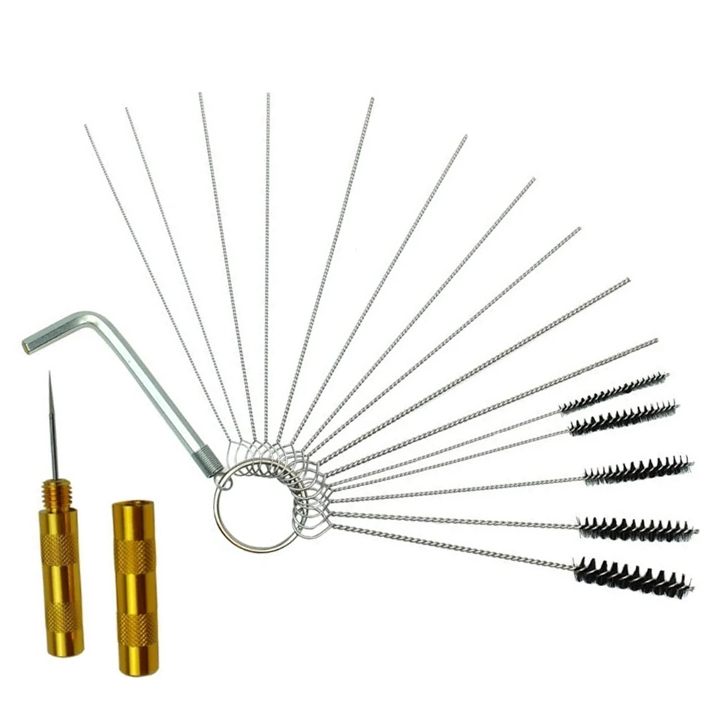 

15 Piece Spray Gun Cleaning Kit Airbrush Paint Sprayer Tools Tube Cleaner Stainless Steel Brushes Set Electric Airbrush Pens