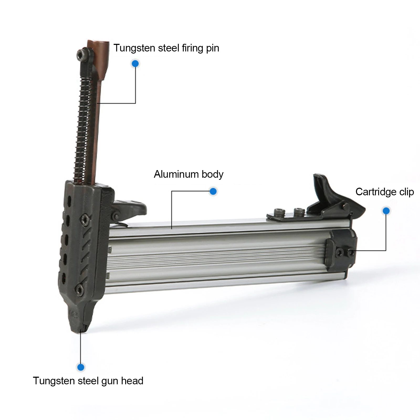 Manual Slot Nail Gun Auto-rebound steel nail gun Furniture Wood Frame Wall Decoration Fixed Hand Tools Steel Nail Gun