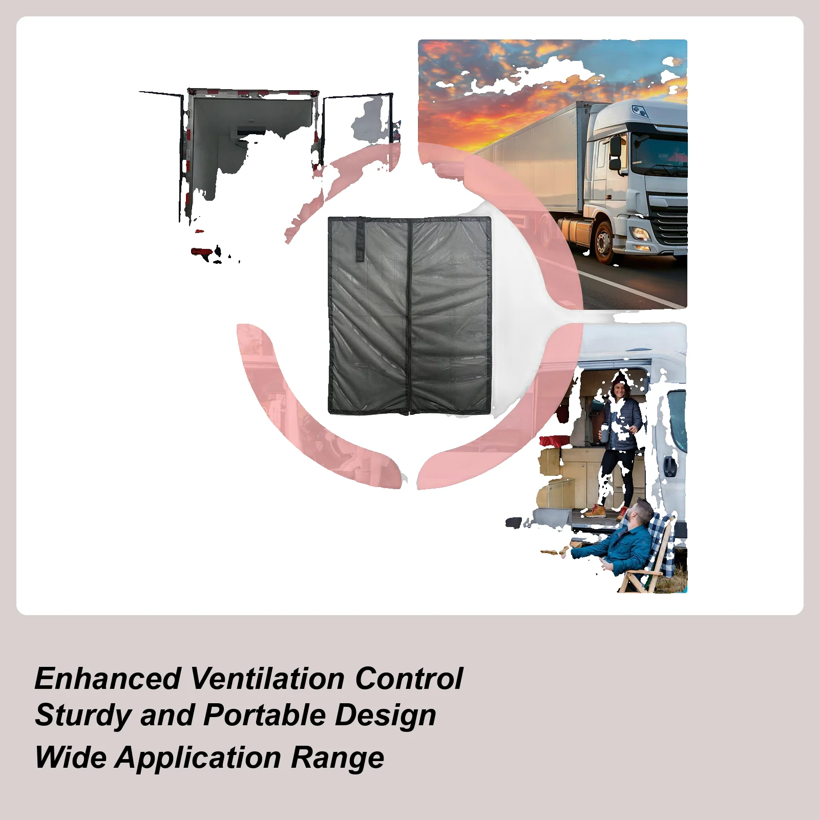 

Магнитная защитная сетка для двери фургона, сменная сетка для боковой двери автофургона, защитная сетка от мух для кемпинга, приключений на открытом воздухе, поездки на дорогу