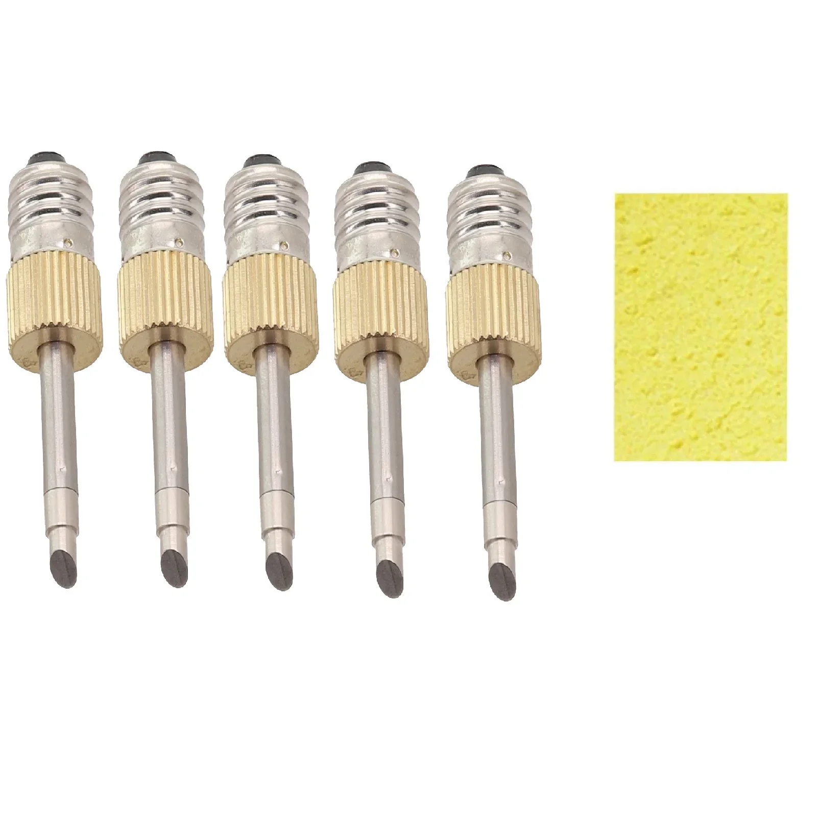 Puntas de pistola para soldar de repuesto, interfaz E10, resistentes a batería, puntas de agujas de soldadura eléctricas de larga duración, tipo B C K