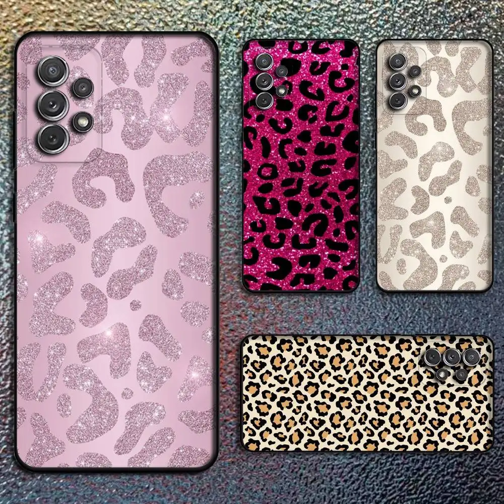 

Leopard print Phone Case For Samsung S25,S24,S21,S22,S23,S30,Ultra,S20,Plus,Fe,Lite,Note,10,9,5G Black Cover