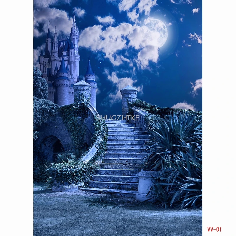 SHUOZHIKE Halloween Backdrop Photography Forest Cemetery Scene Fairy Tale Shoot Photo Studio Background Photocall WS-23