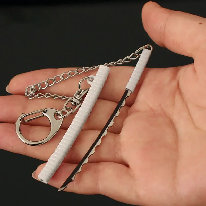 Demon Slayer 9cm/3.54in Keychains Pendant Mini Swords Model Props Anime Peripherals Metal Toys Hobbies Collectible Ornaments