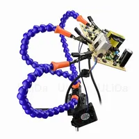 Multi Soldering Station Third Hand Tool With 2/3 Flexible Arms Soldeirng Holder USB Fan Magnifier for RC Models Drone