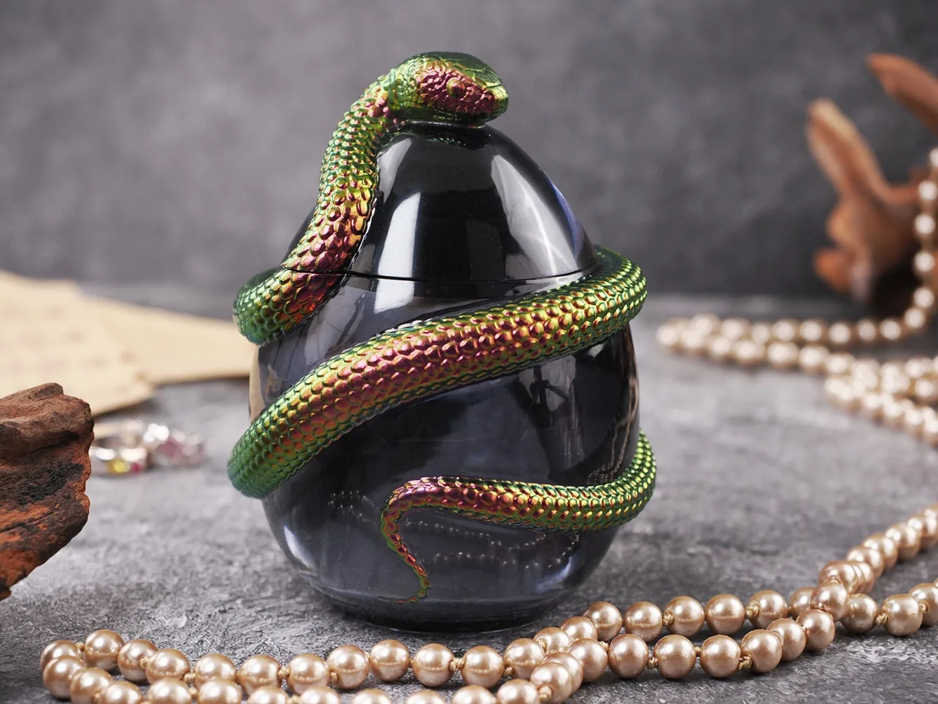 Snake Egg Candle Jar Silicone Mold DIY Handmade Storage Box Pen Holder Plaster Cement Vase Crafts Casting Molds Home Decor