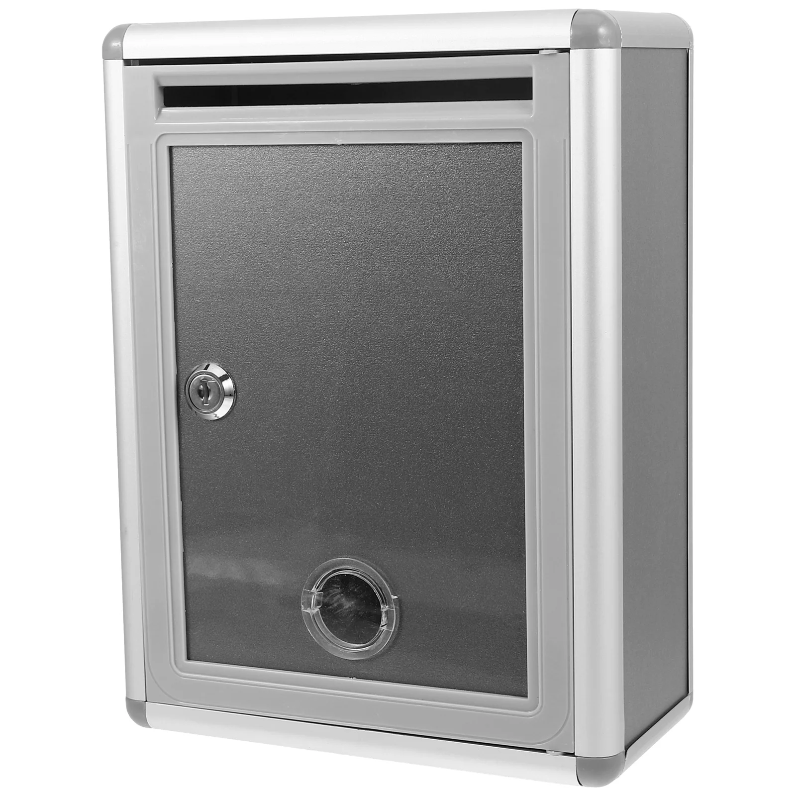 1 مجموعة جدار جبل صندوق البريد صندوق الاقتراحات البلاستيك المعدني صندوق الرسائل العامة لمكتب الفصول الدراسية في الهواء الطلق التصويت التبرع شك #3