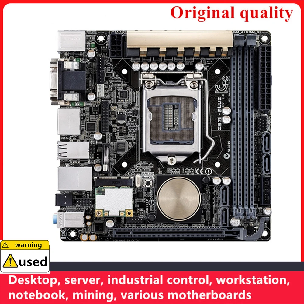 For Z97I-PLUS Motherboards LGA 1150 DDR3 16GB MINI ITX Intel Z97 Overclocking Desktop Mainboard SATA III USB3.0