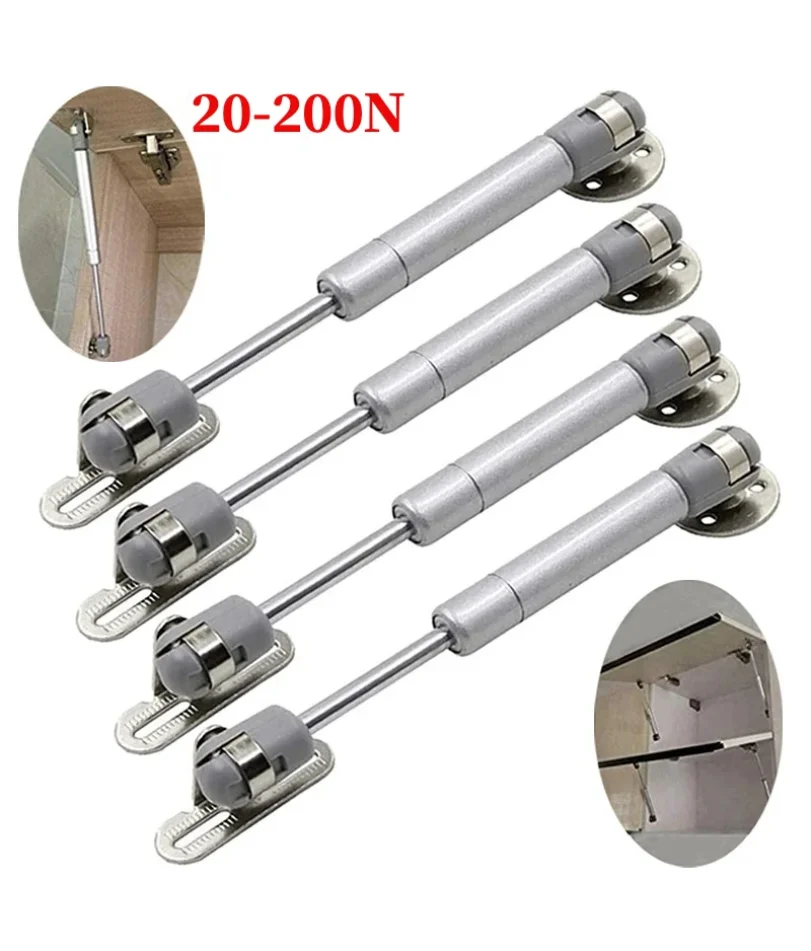 

2/4Pcs Furniture Hinge Kitchen Cabinet Door Lift Pneumatic Support 20-200N Hydraulic Gas for Wood Furniture Hardware