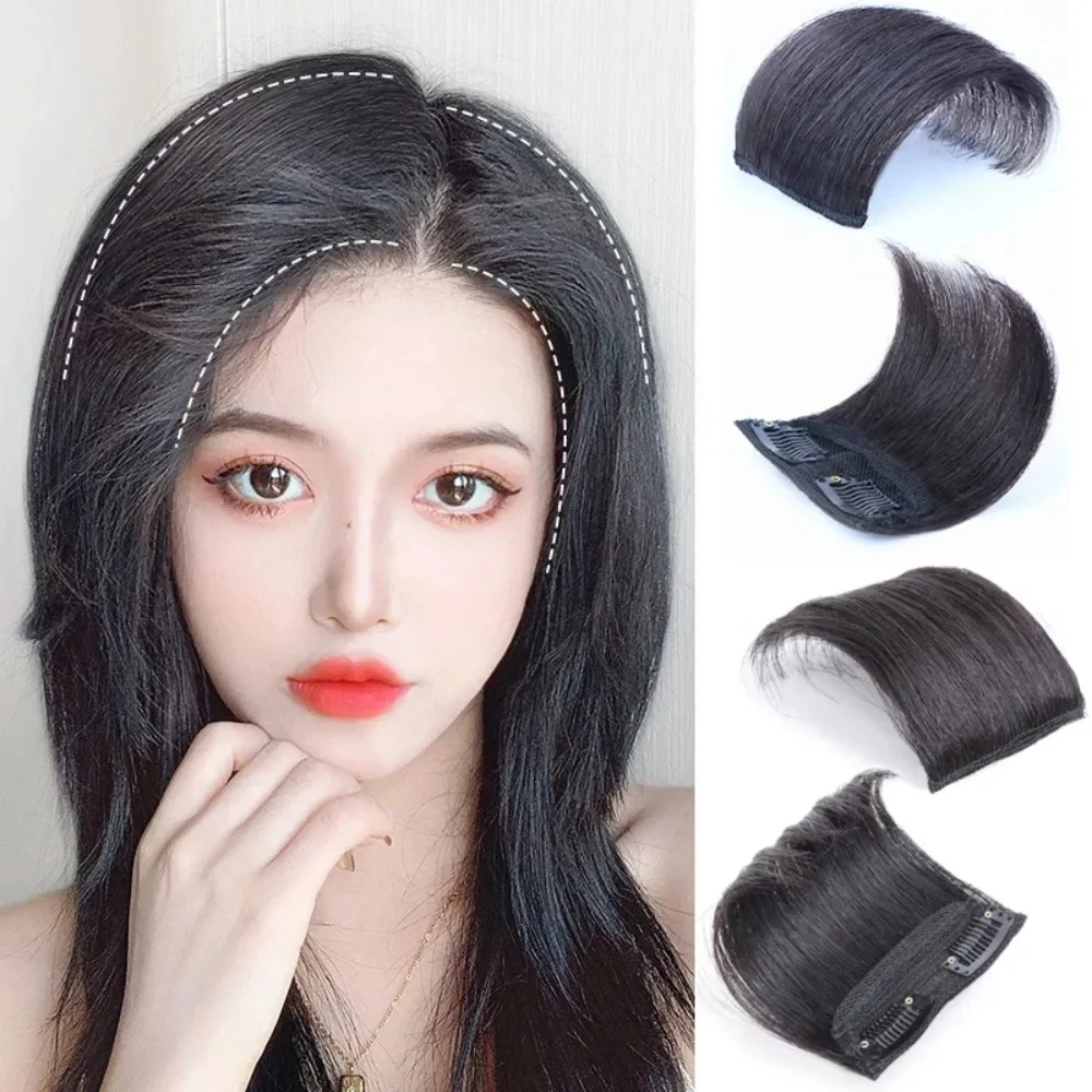 Women Hair Seamless Top Invisibility Hairpieces Thickened Root Pad Black Brown Fluffy Cushion Piece Wig Hair Extensions Clip