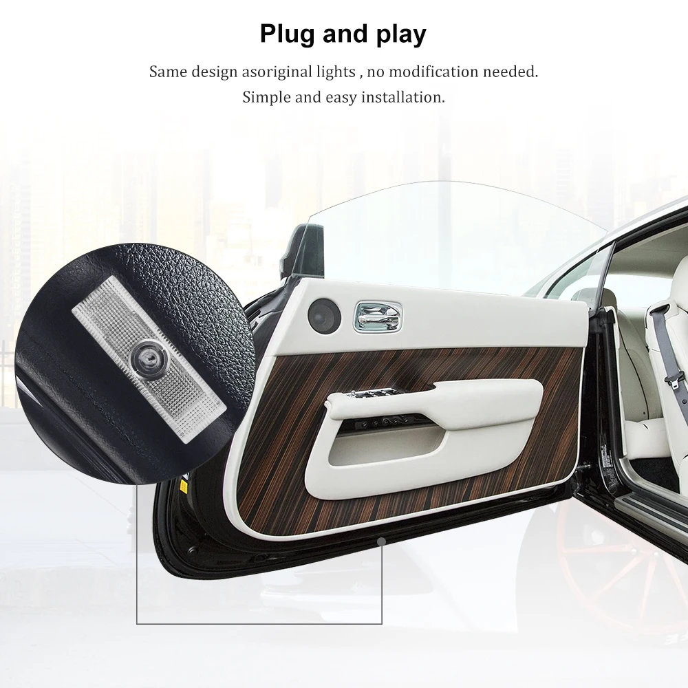 SRT شارة الظل ل دودج ضوء الباب 2 قطعة SRT شعار ضوء LED الباب شبح ضوء ل دودج تشالينجر 2008-2019 SRT 2013-2019