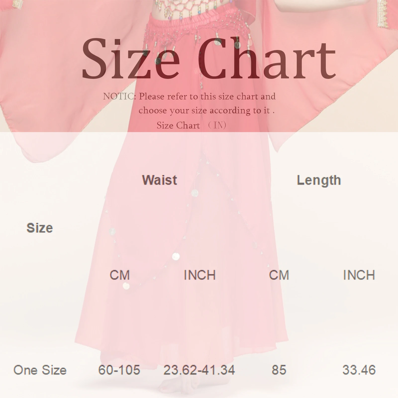 تنورة طويلة للرقص الشرقي للسيدات مع عملات معدنية من الشيفون أزياء الراقصات الشرقية تنورة ذات طبقات زي الحفلات والمهرجانات #6