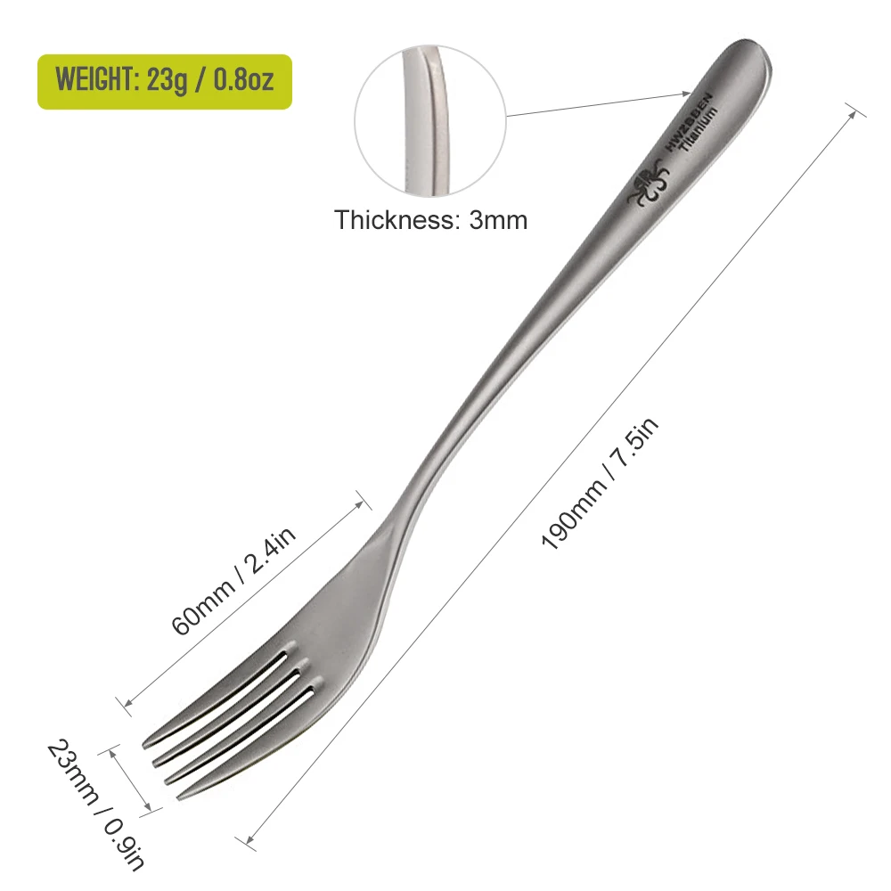 1set Outdoor Camping Lightweight Titanium Chopsticks Spoon Fork Corrosion-Resistant for Home Hiking Picnic Tableware