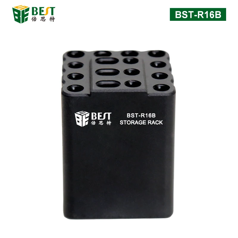 BST-R16B Multifunktionale Lötkolben Tipps Lagerung Box Für C210 C245 C115 T12 Heizung Core Organizer Schweißen Kopf Halter