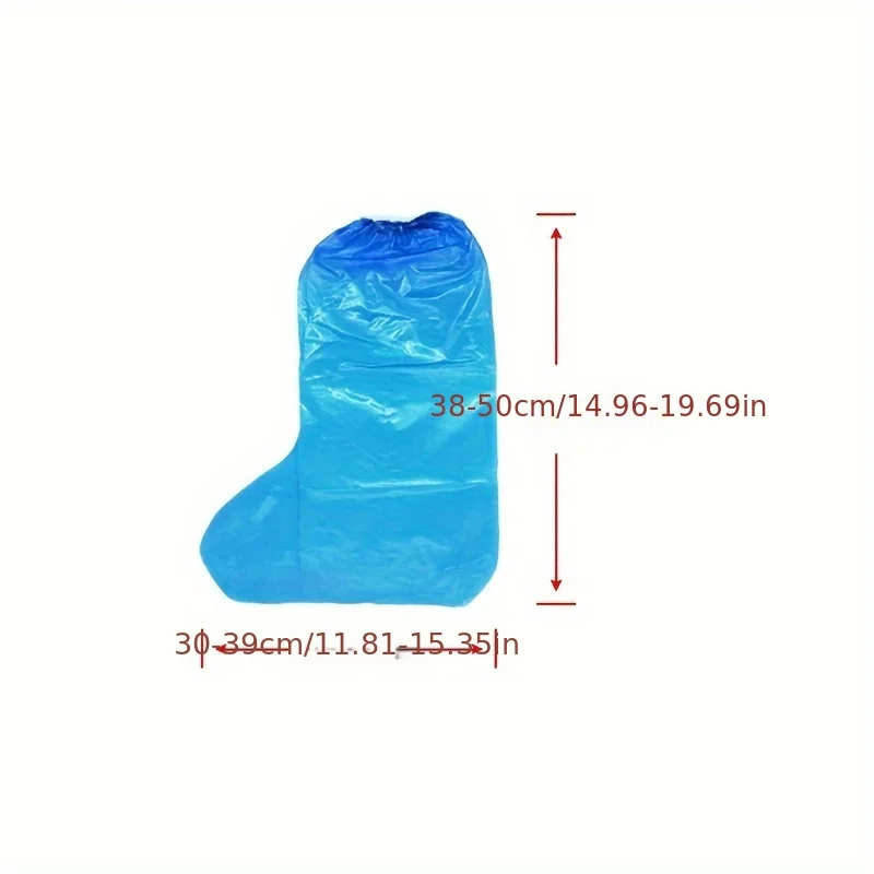 Disposable Plastic Shoe Covers Waterproof Shoe Covers Rain Thickened Long Footwear Boot Covers Shoes Cover Rain Waterproof