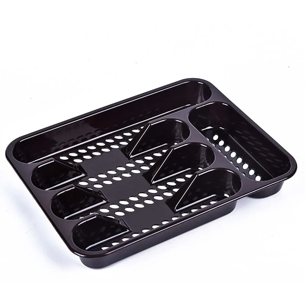 

4 Compartment Kitchen Drawer Storage Tray Plastic Cutlery ganizer Smooth Surface Fits Any Kitchen Bathroom Bedroom