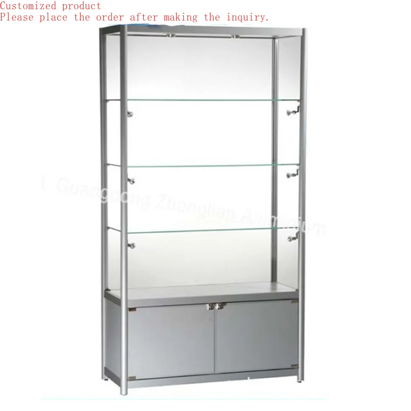 

Custom.Living Room Glass Door showcase Design