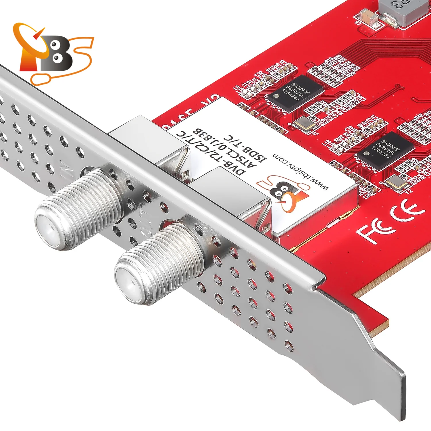 TBS6281se V2 DVB-T2/C2/T Dual Tuner PCIe Card Enjoy FTA Digital Terrestrial/Cable FTA TV and Digital Stereo Radio on PC