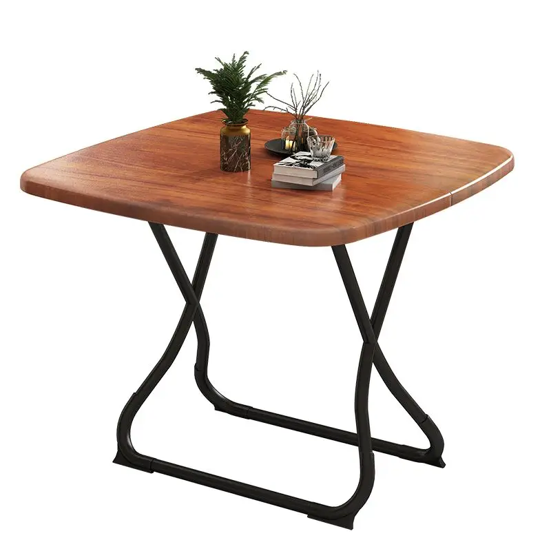 2023 Folding Dining Table Household Foldable Simple Small Apartment Square Table Portable Retractable Solid Wood Home Furniture