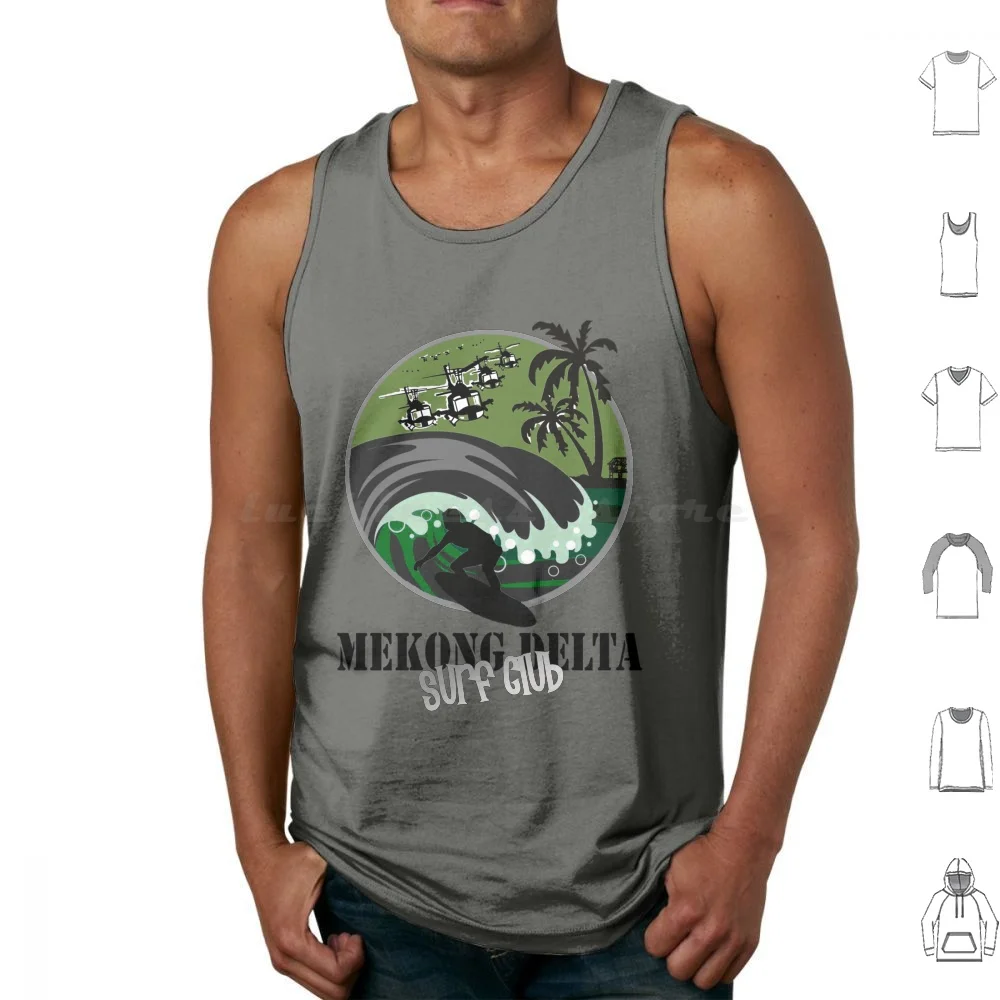 

Mekong Delta Surf Club ( Army Issue ) Tank Tops Vest Sleeveless Apocalypse Now Apocalypse Now Mekong Delta Surf Club Surfing