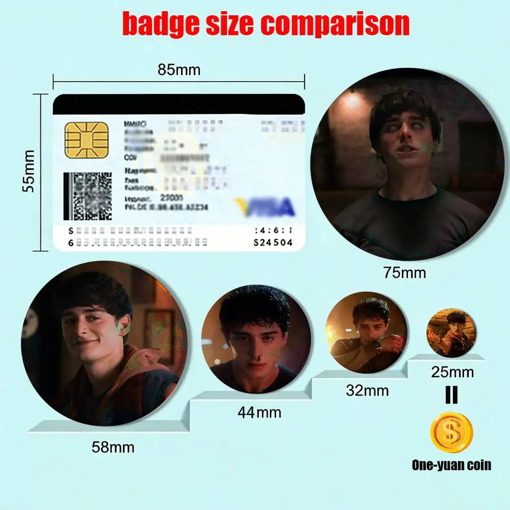 Awakened Ability Will Byers Round Exquisite Badge Brooches Creative Pins For Clothes Hat Backpack Gift Accessories