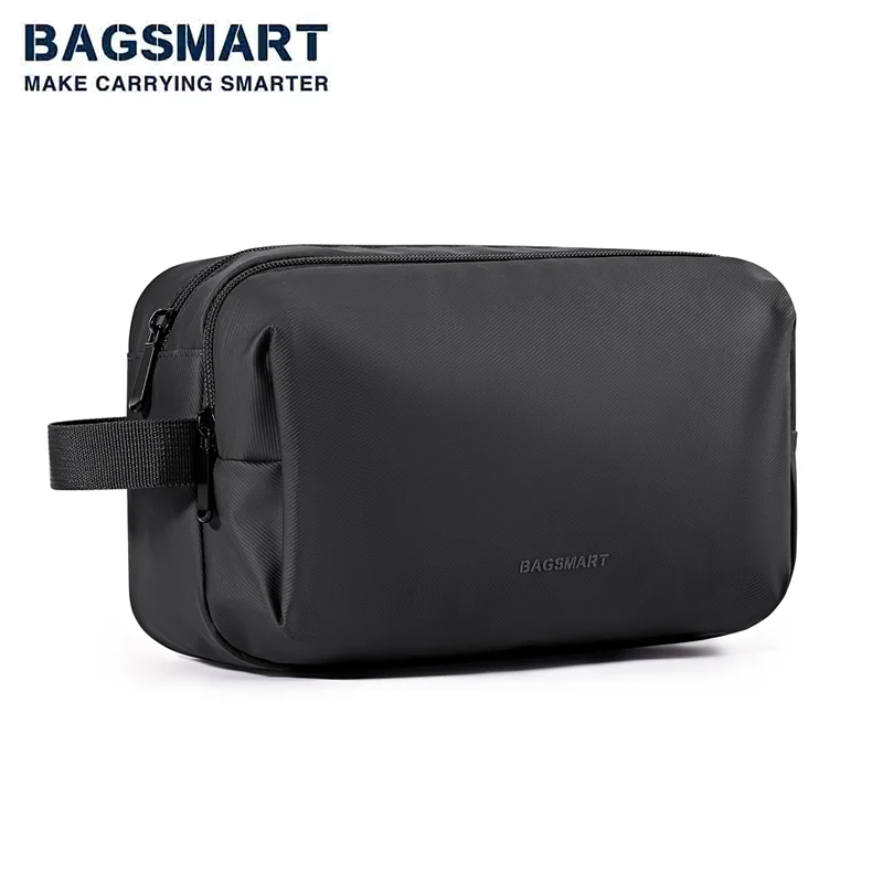 BAGSMART Toiletry Bag for Men Travel Organizer Dopp Kit Water-resistant Shaving Bag for Toiletrie Accessories Woman Cosmetic Bag