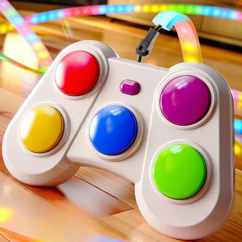 New Electronic Music Rhythm Toys Dynamic Melody Games Children's Early Education Montessori Light Strips Music Dissipation view 2