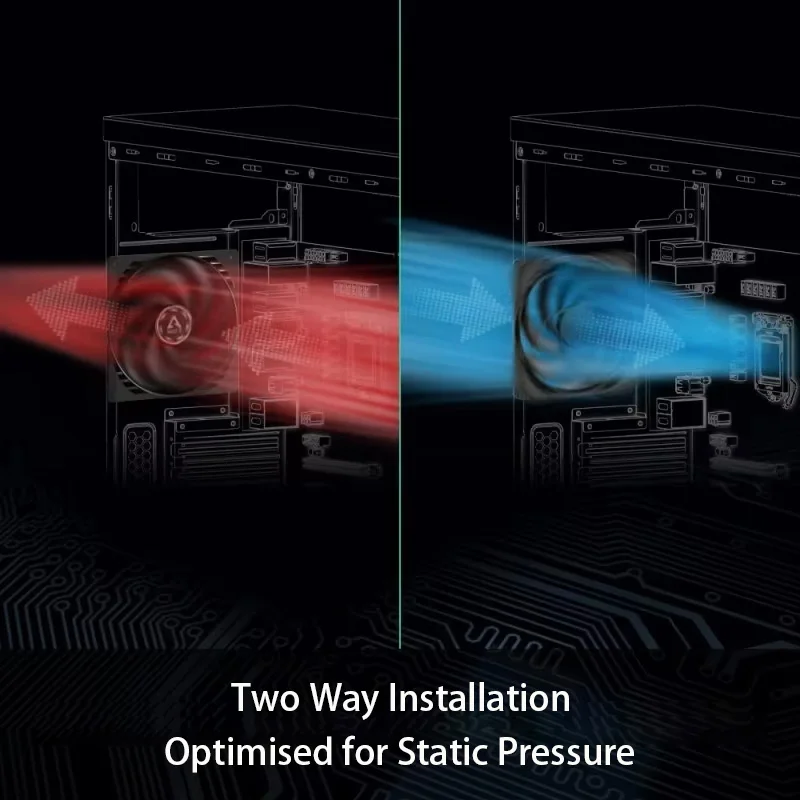 ARCTIC P12 - PC Fan, 120mm Case Fan, Pressure-optimised, Quiet Motor, Computer, Fan Speed: 1800 RPM - Black