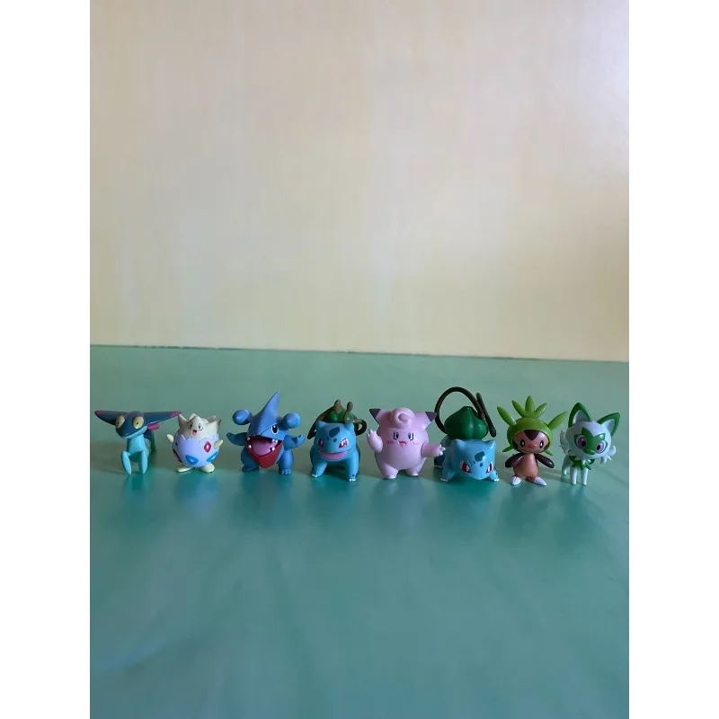 Pokemon Figure Pikachu Trubbish Trapinch Sneasel Blaziken Oshawott Grookey Sableye Duskull Chespin Toy view 2