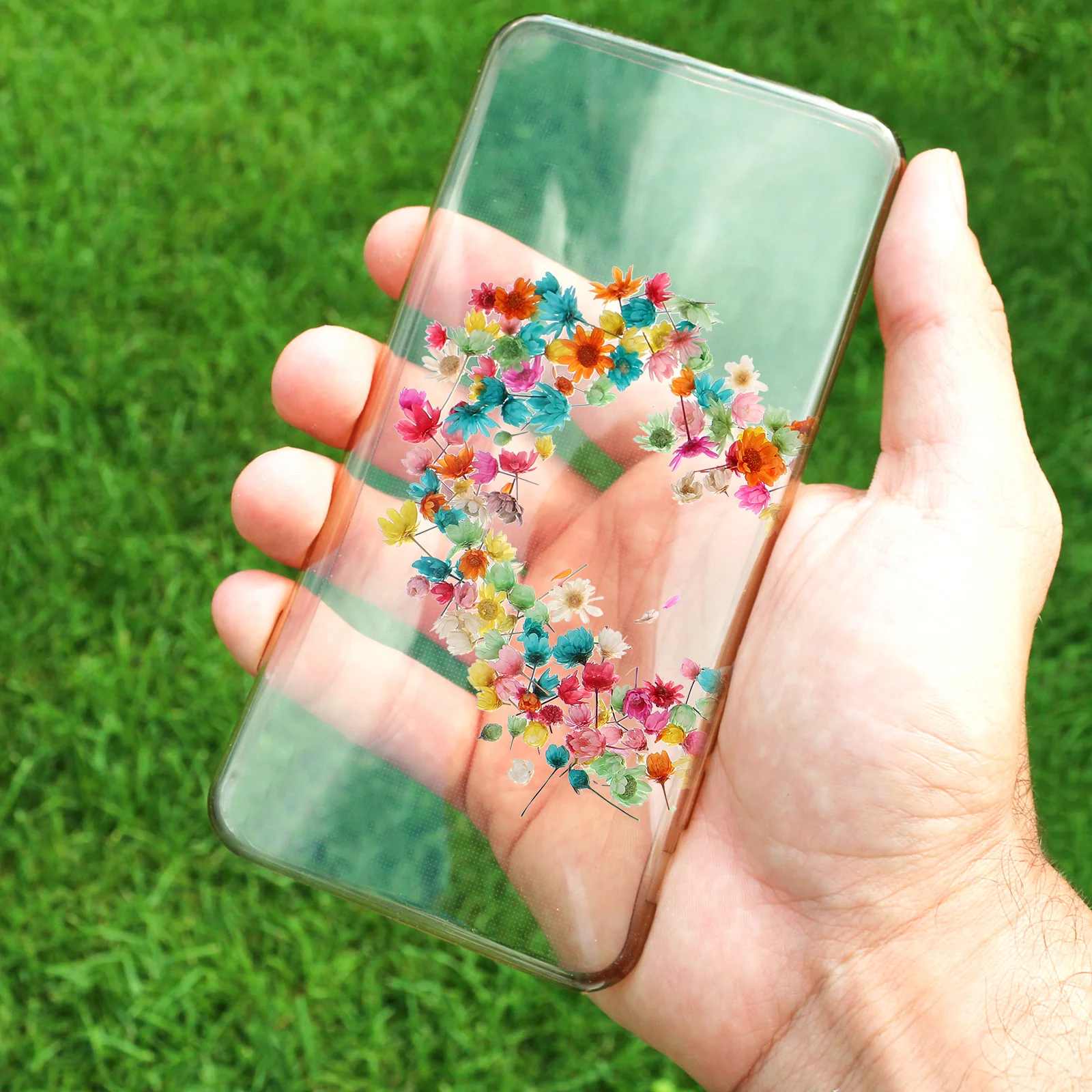 

DIY Dried Flowers Resin Pink Decorative Pressed Flowers Material for Phone Shell Craft Making Supplies DIY Craft Material