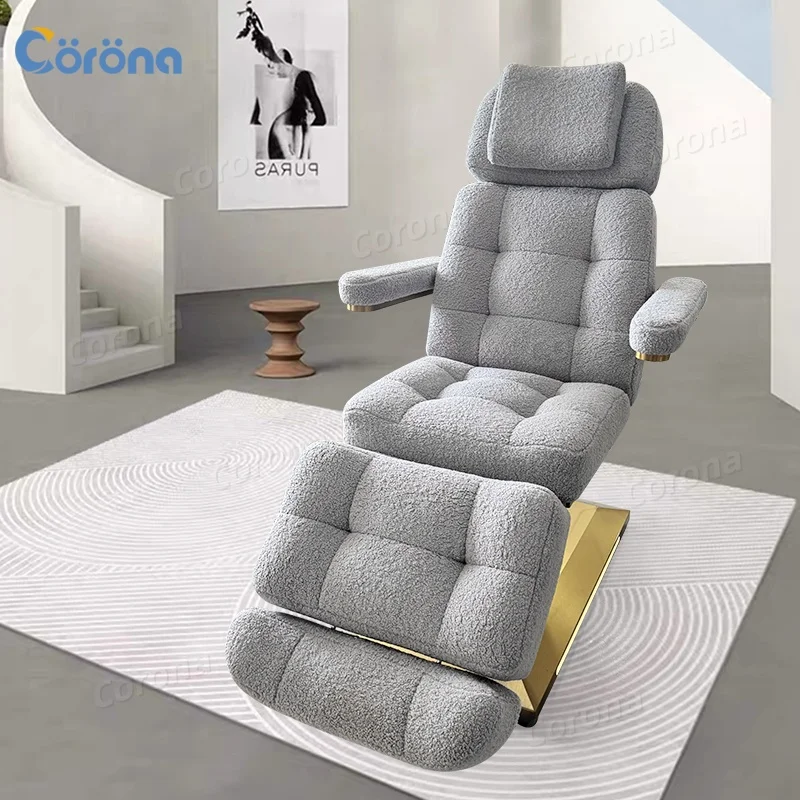 

Luxury Reclining Facial Salon Bed with Armrests