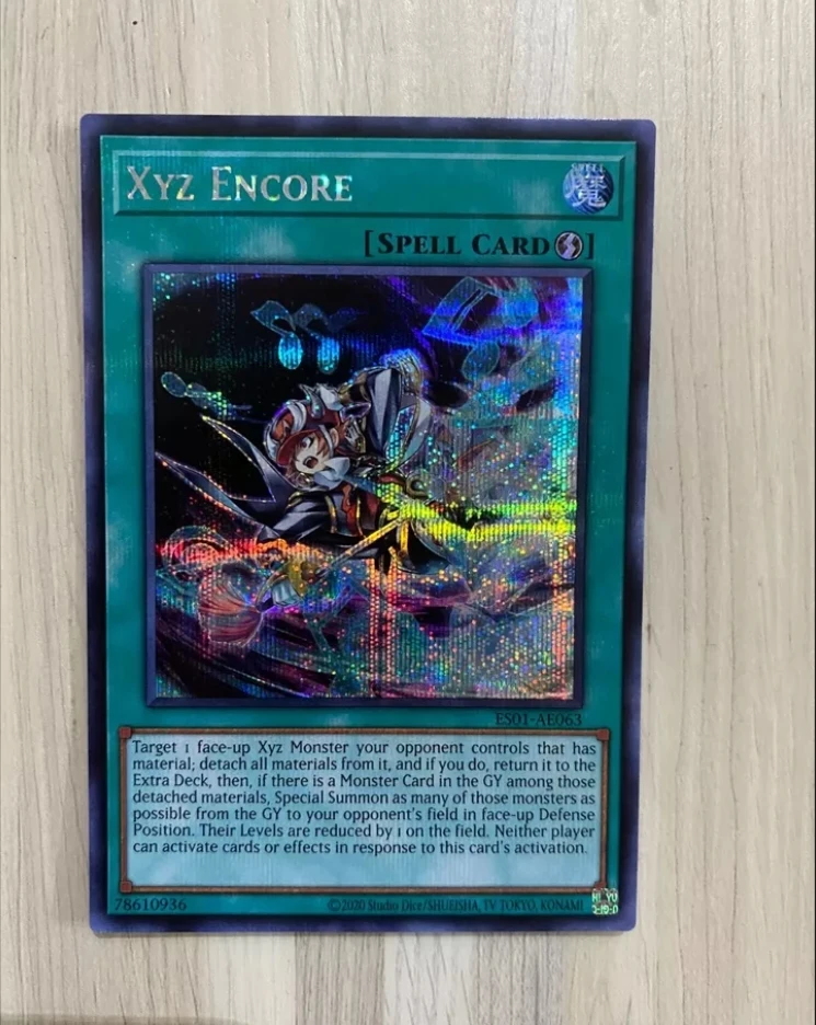 

Yugioh KONAMI Duel Monsters ES01-AE063 Xyz Encore Secret Asian English Collection Mint Card