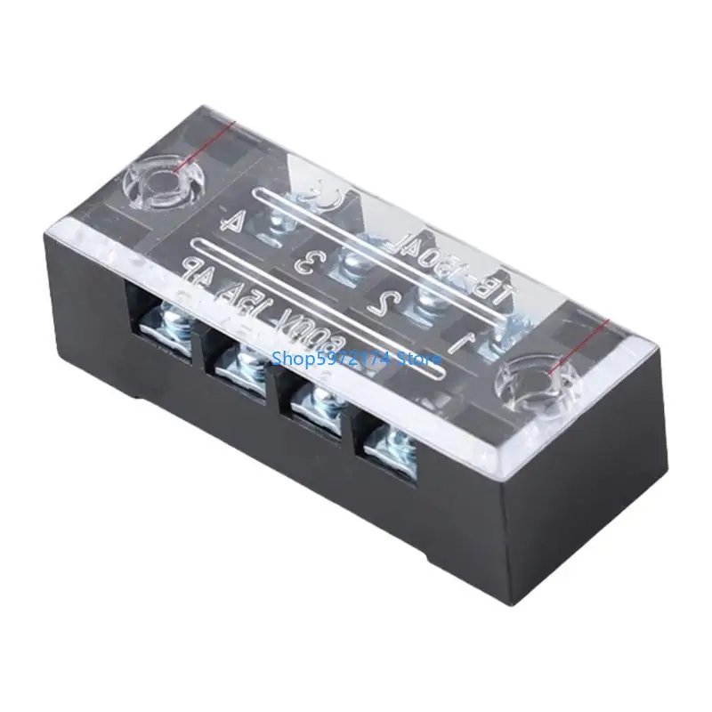 Y3NB Double Row Strips Screw Terminals Block Fixed Wiring Board Connector Terminals Strips Electrical Barrier Terminals Panel