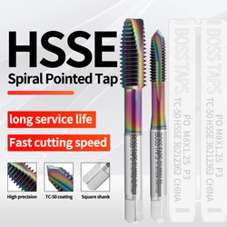 BOSS TAPS HSSE-M35 JIS Standard Spiral Pointed Tap M1 M1.2 M1.6 M1.4 M2 M3 M4 M5 M6 M8 M10 M12 - M24 Machine Screw Thread Taps