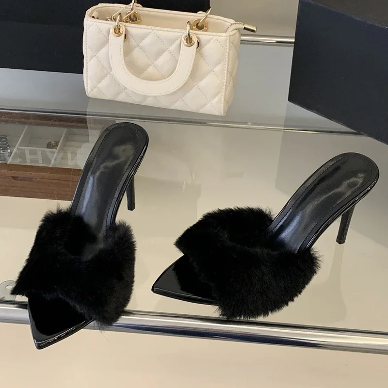 

Дизайнерские женские туфли Aneikeh в уличном стиле: сексуальные тонкие туфли на высоком каблуке, летние шлепанцы с острым носком, для стриптиза, банкетов и выпускных вечеров, женская обувь