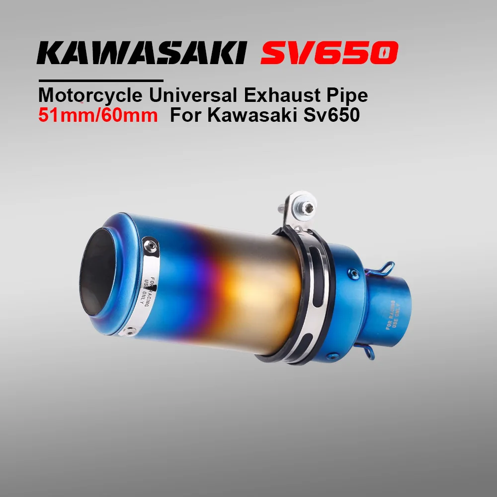 

Universal 51/60mm Inox SC Exhaust & Exhaust Systems Muffler with DB Killer for Z900 R3 R25 MT07 MT09 R1 Z400 Z650