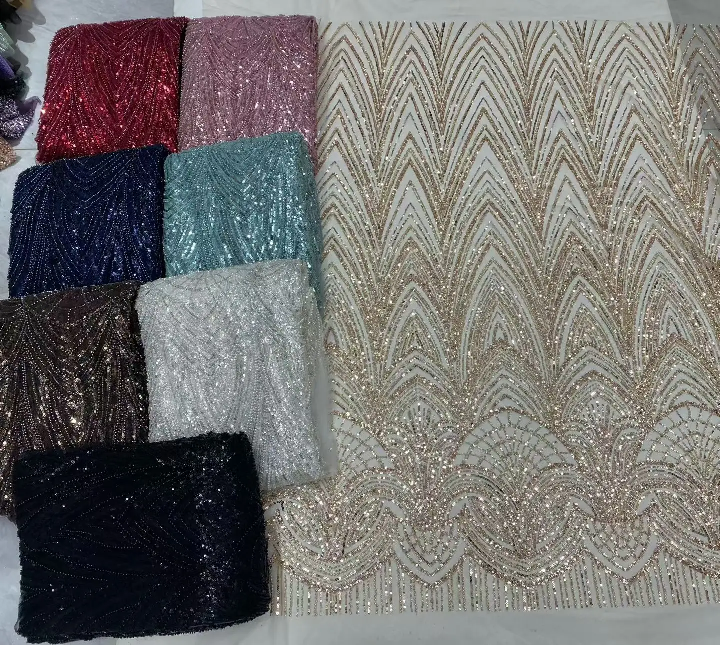 

Бордовое африканское кружево с пайетками, бусинами и вышивкой, французский тюль для свадебных и вечерних платьев, шитья