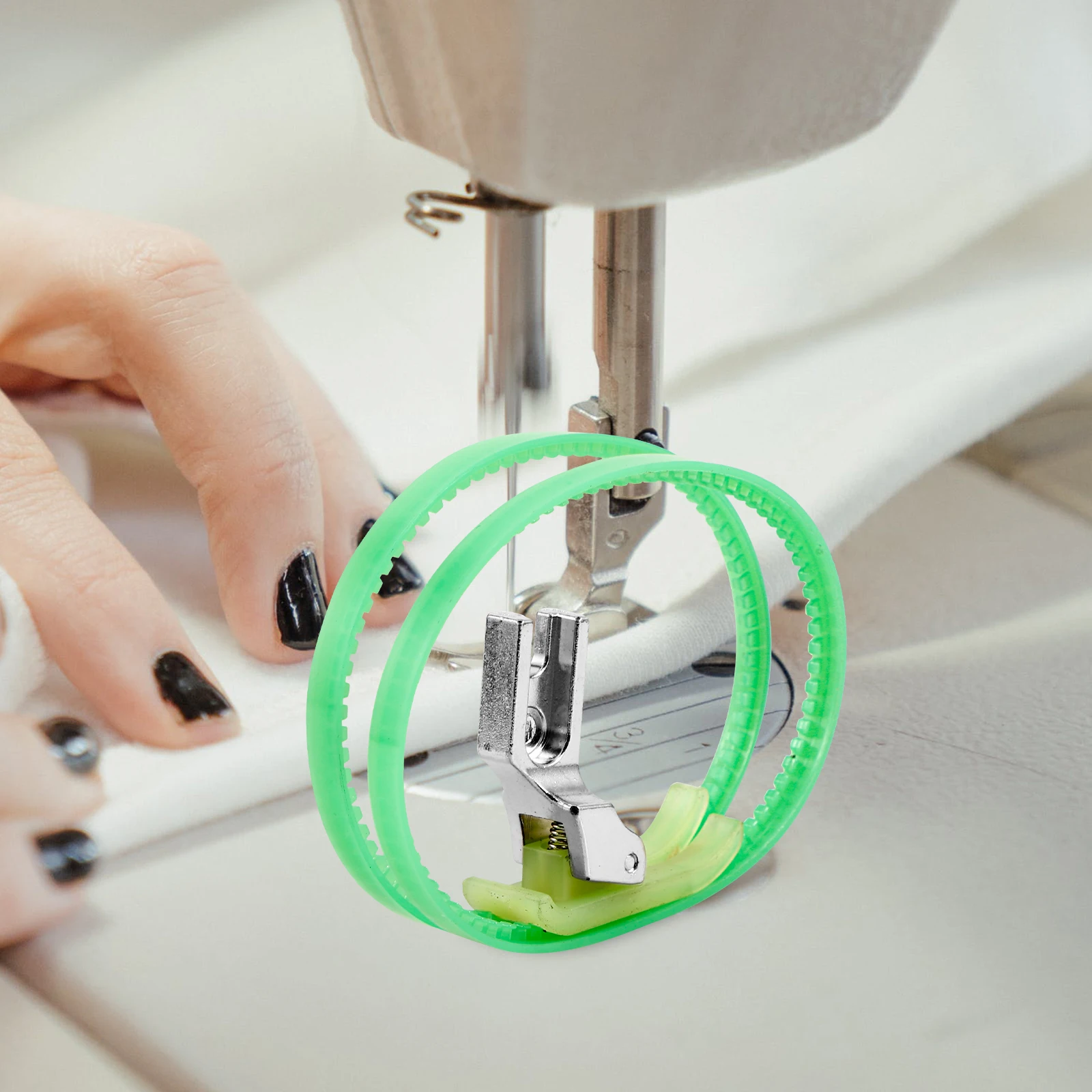 

Double-sided Roller Presser Foot Satin Stitch Wear-resistant Feet Sewing Machine Accessories Replaceable Dual Stitching