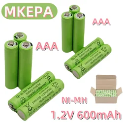 New AAA 1.2V 600mAh battery Ni-MH rechargeable lpega battery for Toy Remote control Rechargeable Batteries AAA 1.2V battery