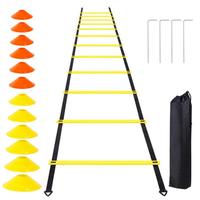 Flexibility Agility Ladder Outdoor Indoor Adjustable Agility Training Ladder Agile Stairs for Fitness Boxing Soccer Speed Ladder